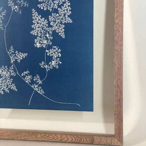 Encaje del Bosque · Doble carta enmarcada