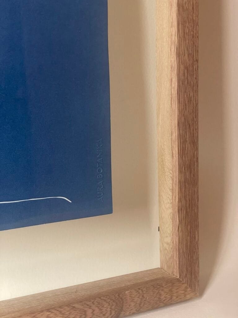 Encaje del Bosque · Doble carta enmarcada