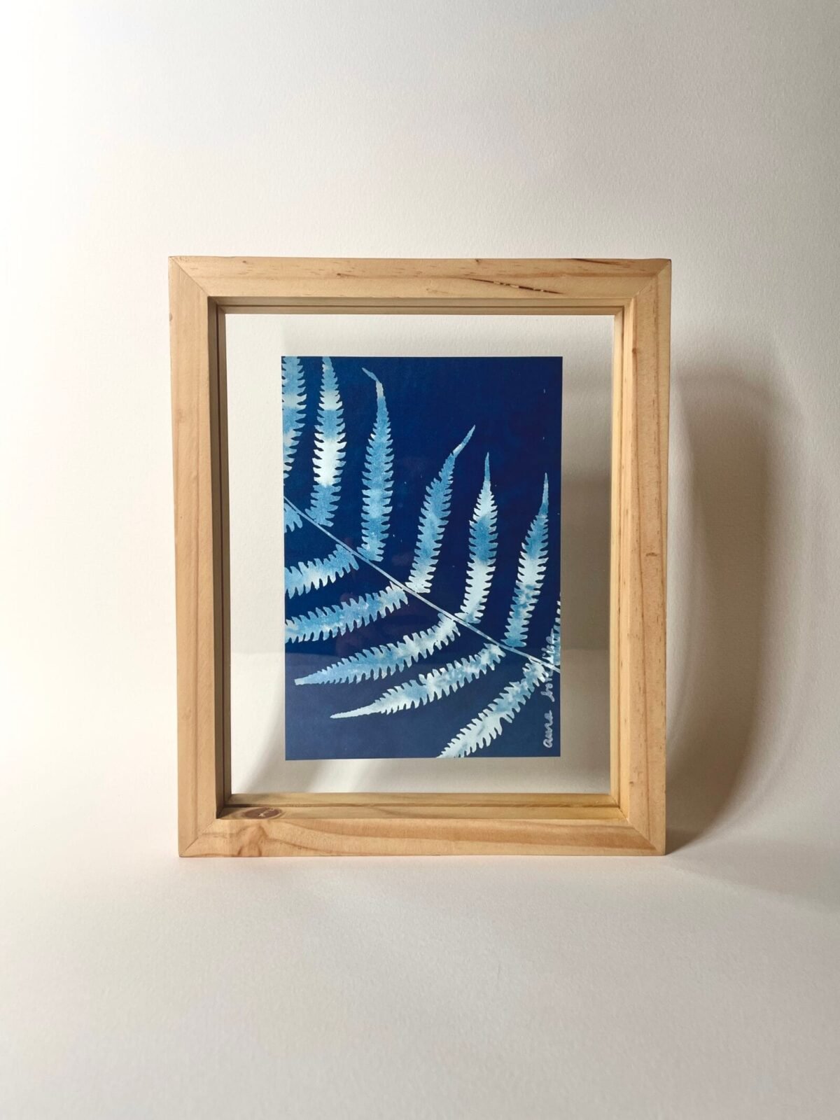 Helecho · Media carta enmarcada