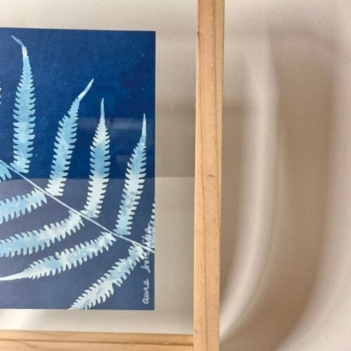 Helecho · Media carta enmarcada