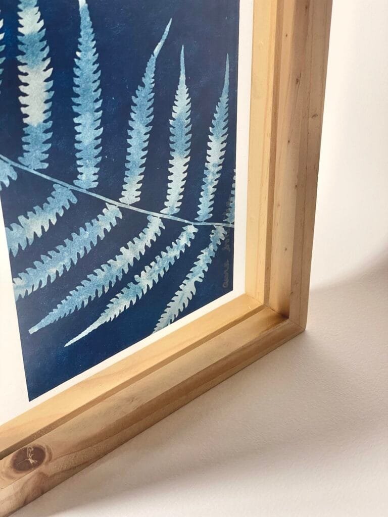 Helecho · Media carta enmarcada