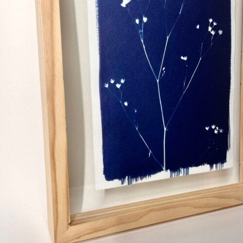 Bajo el agua · Carta enmarcada