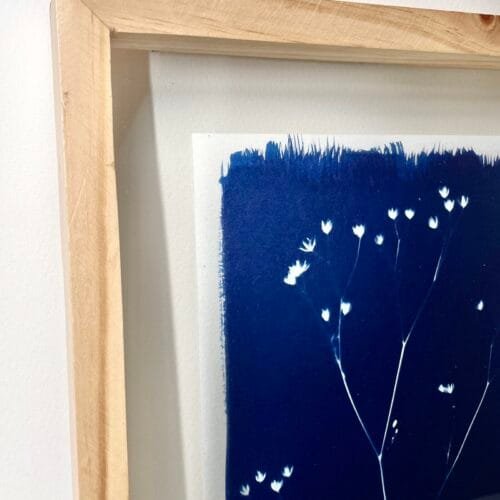 Bajo el agua · Carta enmarcada